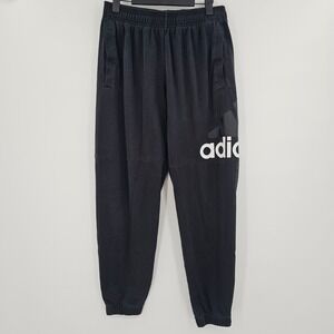 Adidas Mens Black Graphic Logo Joggers Sweatpants B47217 Size Medium